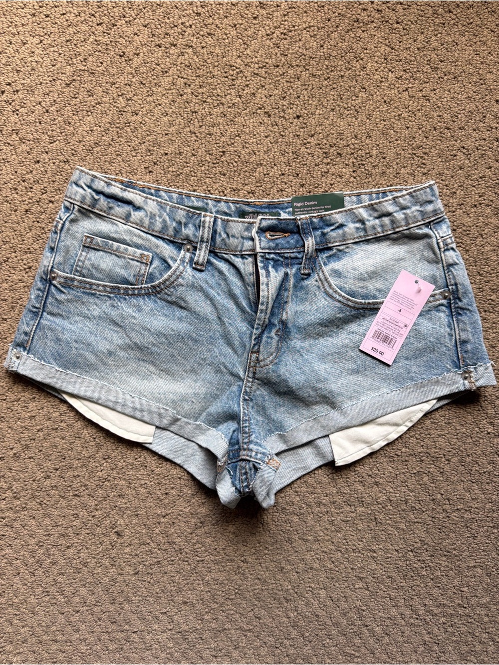 wild fable Light Blue Denim Cutoff Shorts - Women's
